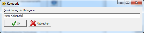 Fenster Kategorie bearbeiten
